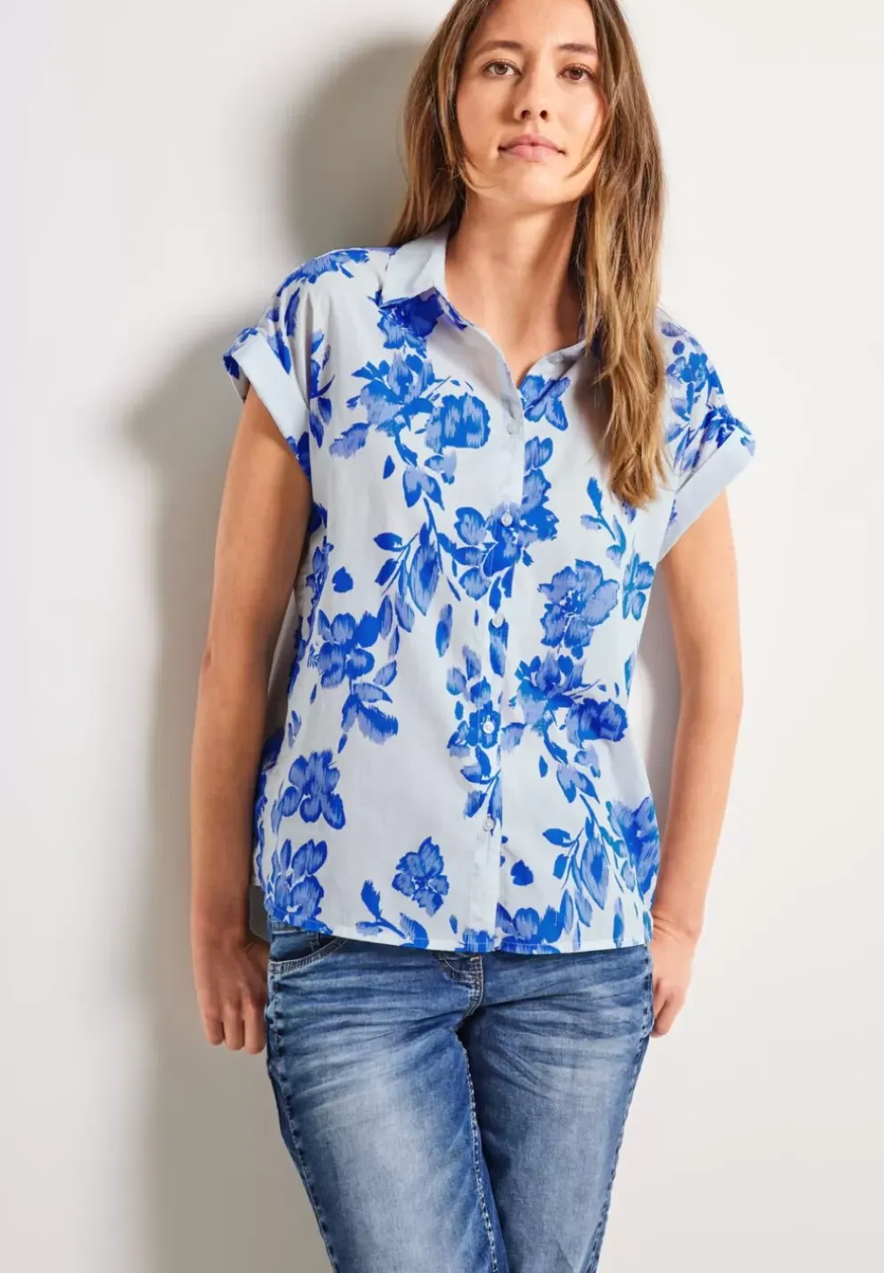 Kurzarmbluse Mit Print