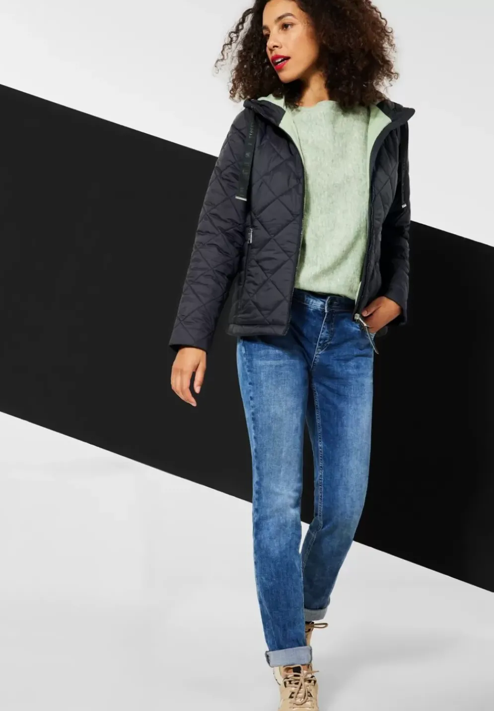 Kurze Steppjacke