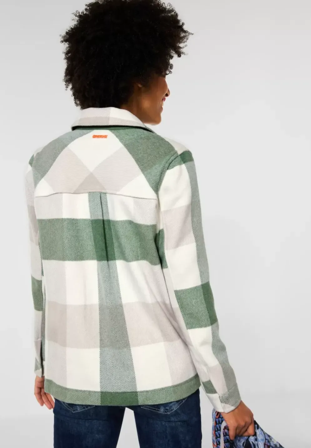 Kurzes Kariertes Overshirt