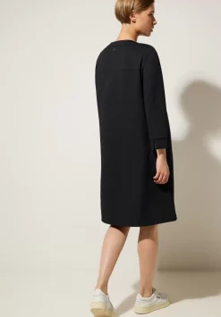Langarmkleid In Unifarbe