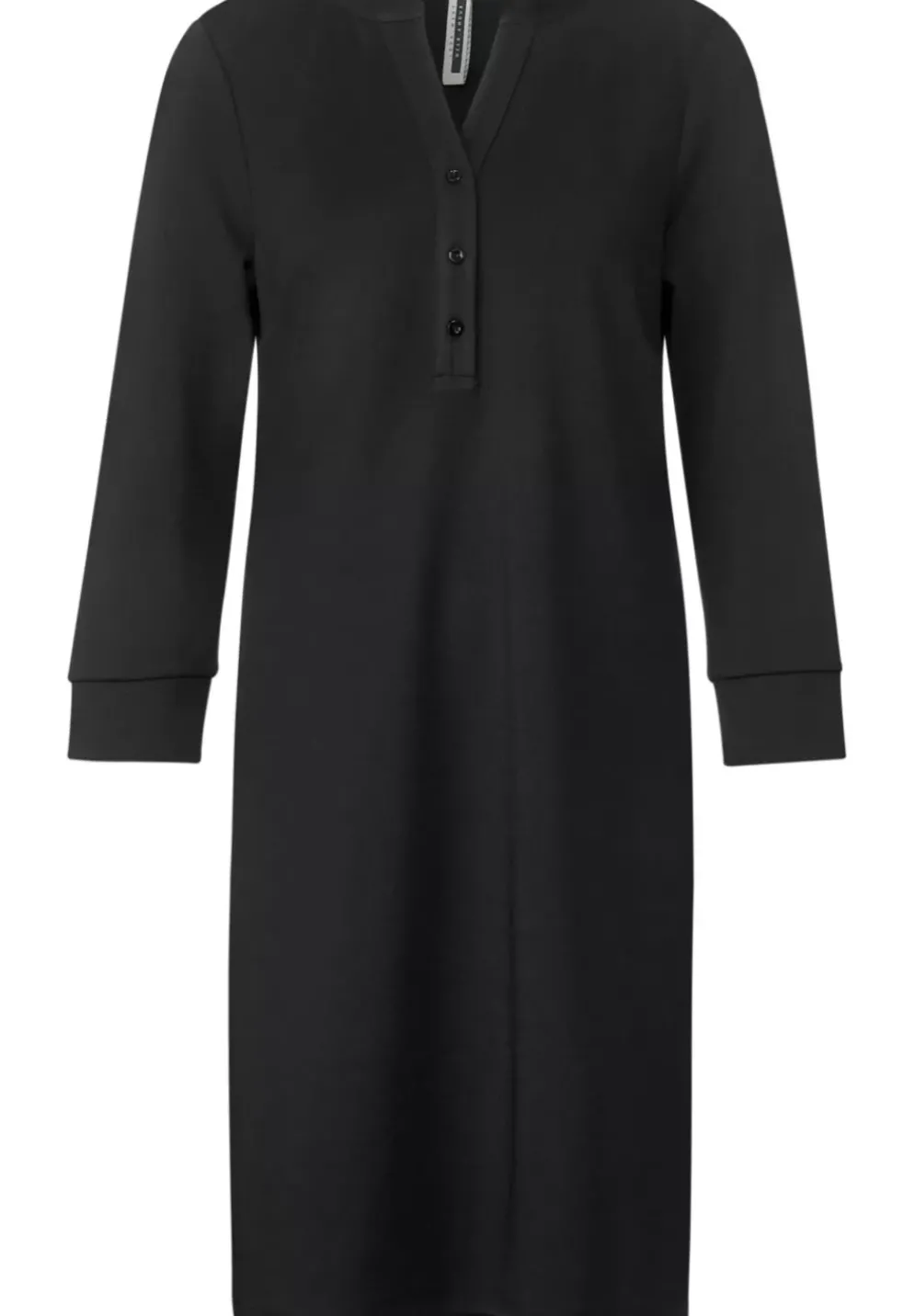 Langarmkleid In Unifarbe