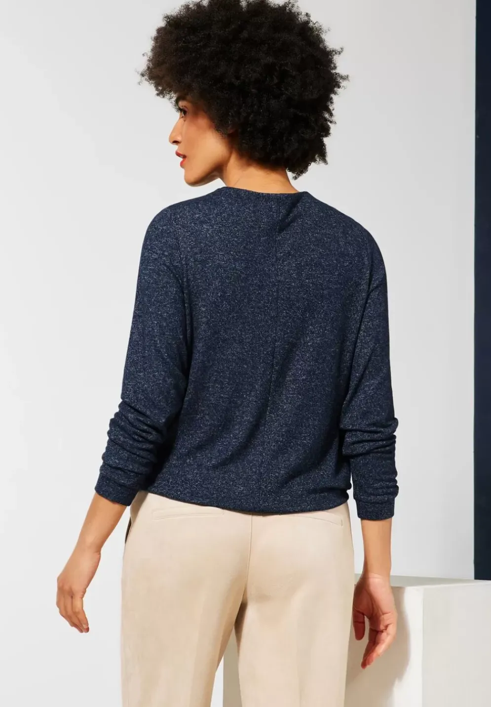 Langarmshirt In Melange