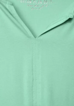 Langarmshirt In Unifarbe