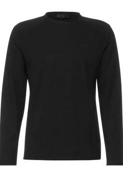 Langarmshirt In Unifarbe