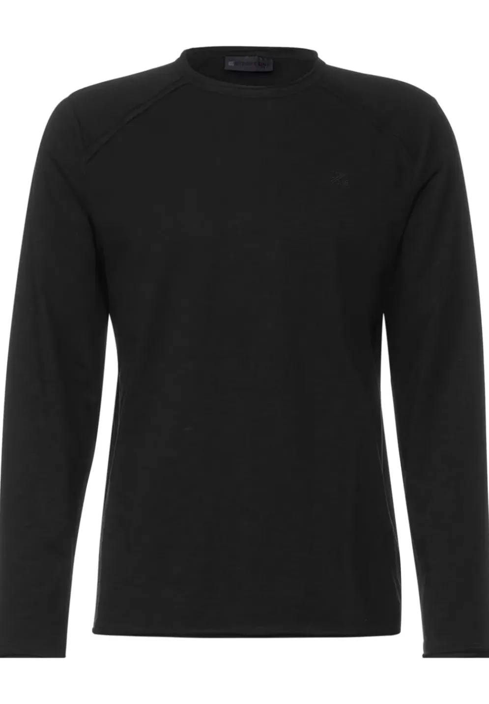 Langarmshirt In Unifarbe