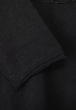 Langarmshirt In Unifarbe