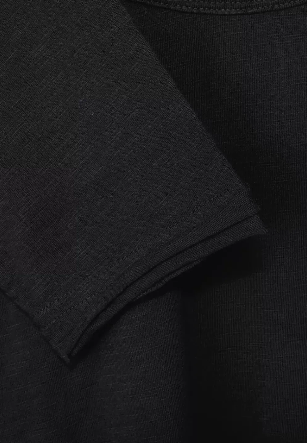 Langarmshirt In Unifarbe