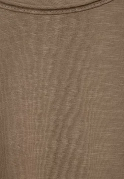 Langarmshirt In Unifarbe