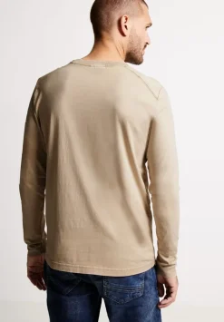 Langarmshirt In Washed-Optik
