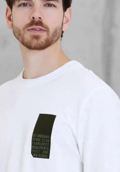 Langarmshirt Mit Brustprint