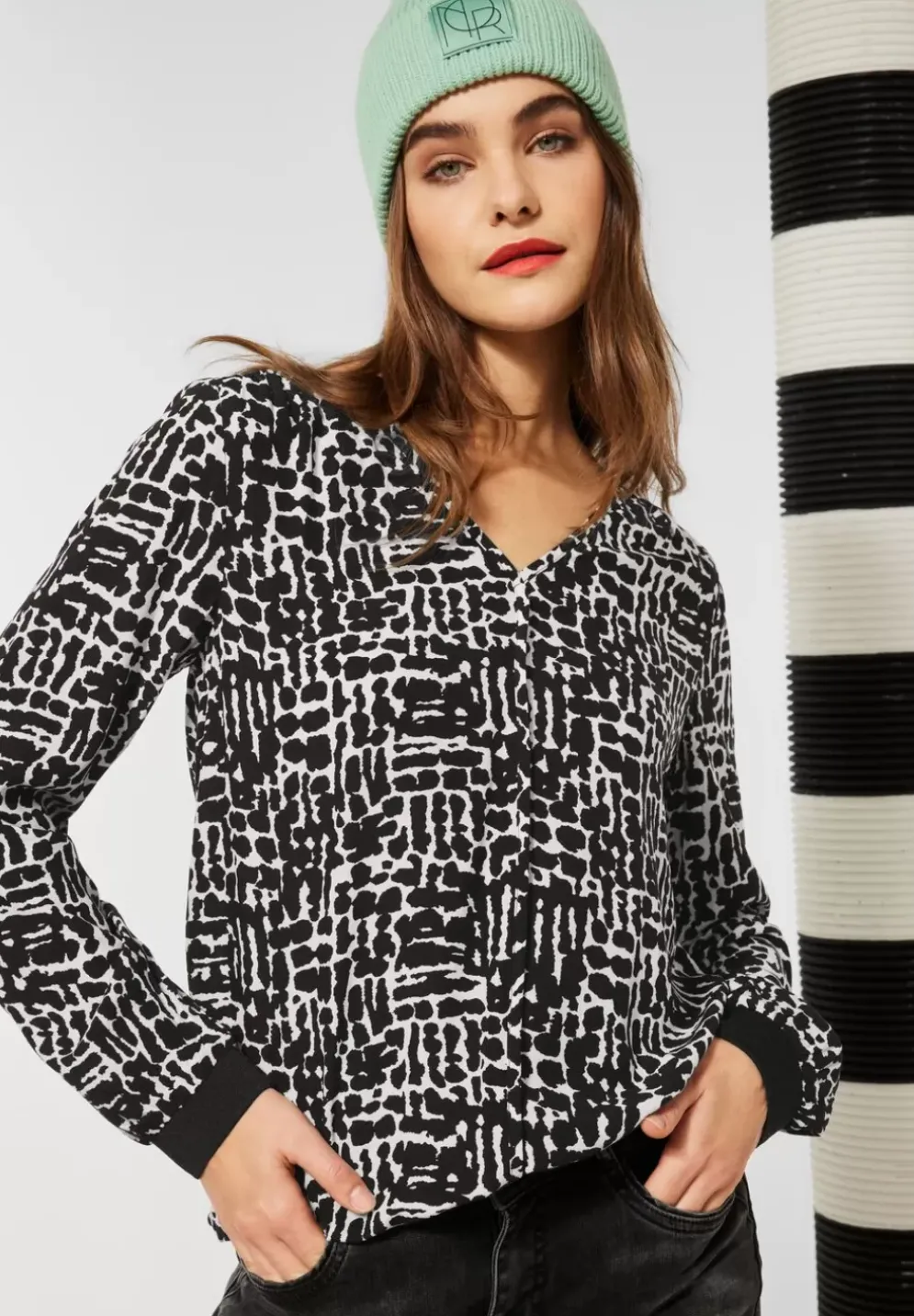 Langarmshirt Mit Print