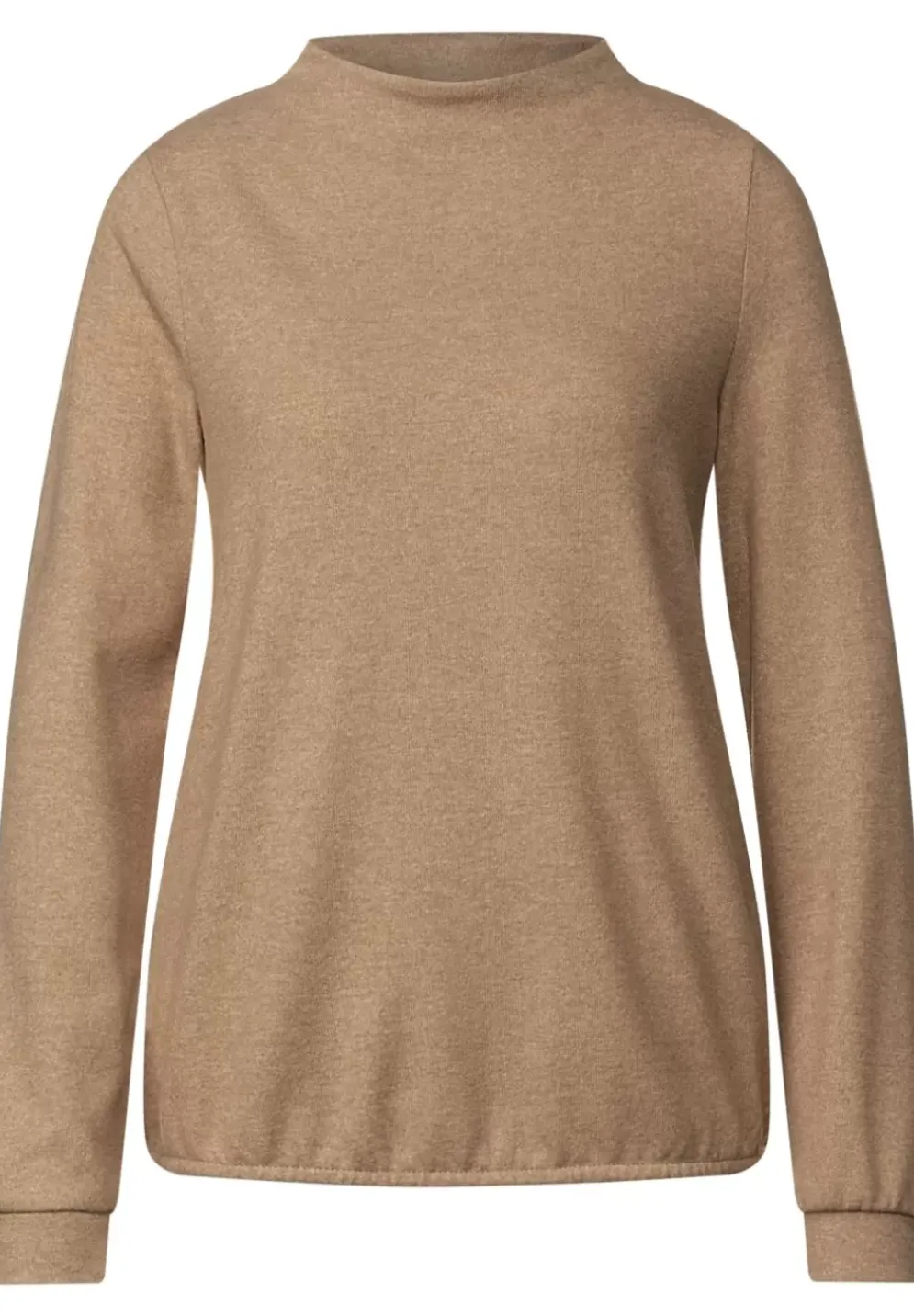 Langarmshirt Mit Stehkragen