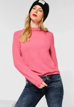 Langarmshirt Mit Stehkragen