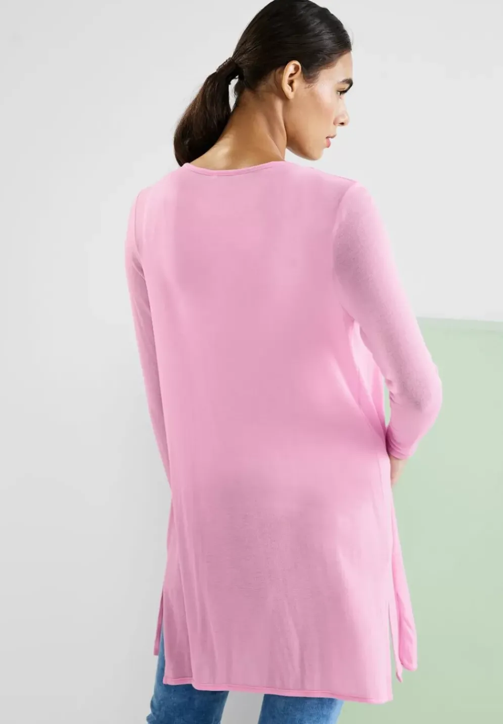 Lange Shirtjacke