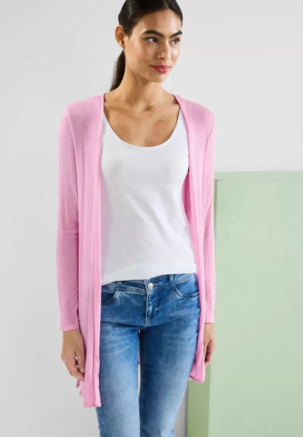 Lange Shirtjacke