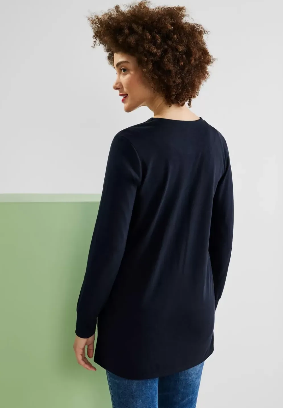 Lange Shirtjacke