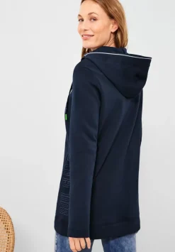 Lange Sweatshirtjacke