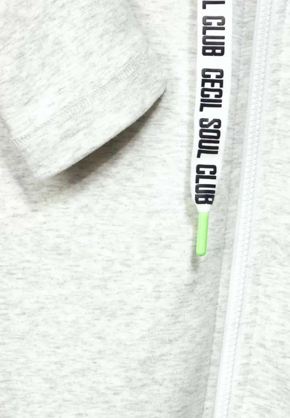Lange Sweatshirtjacke
