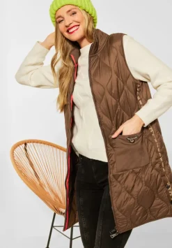 Lange Weste Mit Zipper