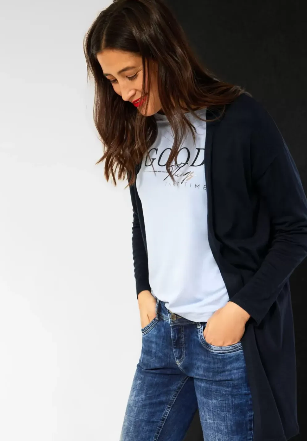 Langer Cardigan
