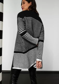 Langer Cardigan Mit Struktur