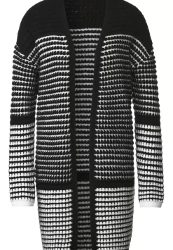 Langer Cardigan Mit Struktur