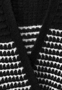 Langer Cardigan Mit Struktur