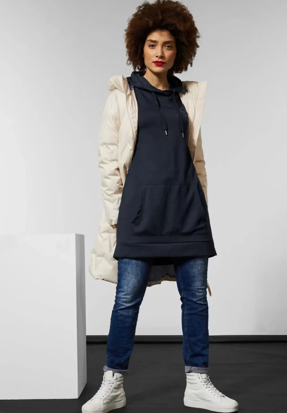 Langer Jersey Sweatpullover