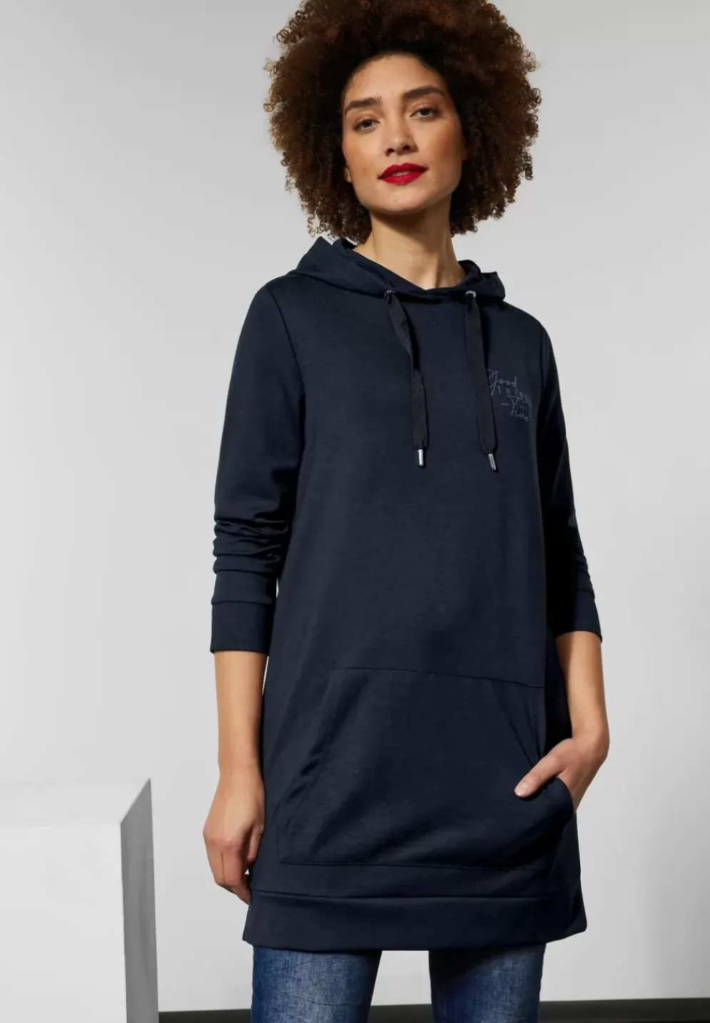 Langer Jersey Sweatpullover