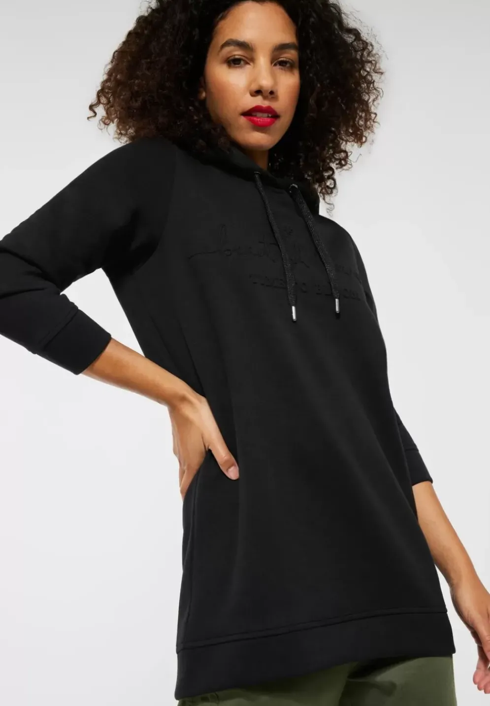 Langes Hoodie Sweatshirt