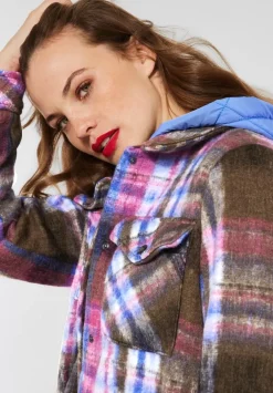 Langes Overshirt Mit Kapuze