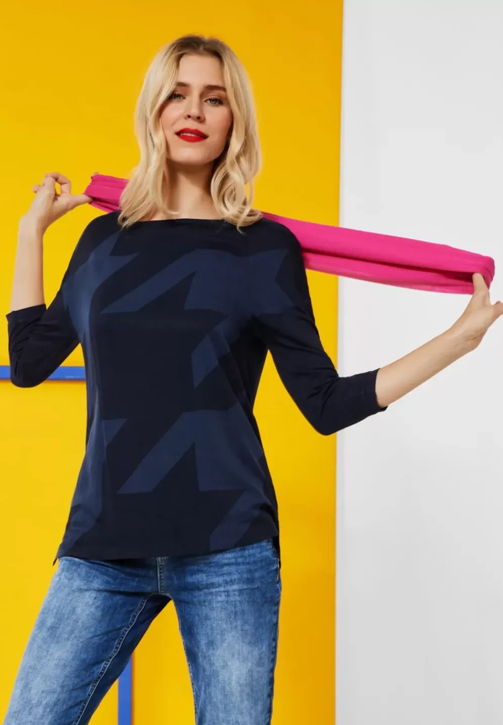 Langes Printshirt