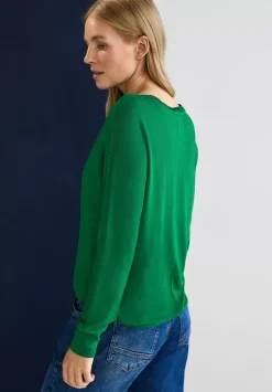 Langes Shirt In Unifarbe