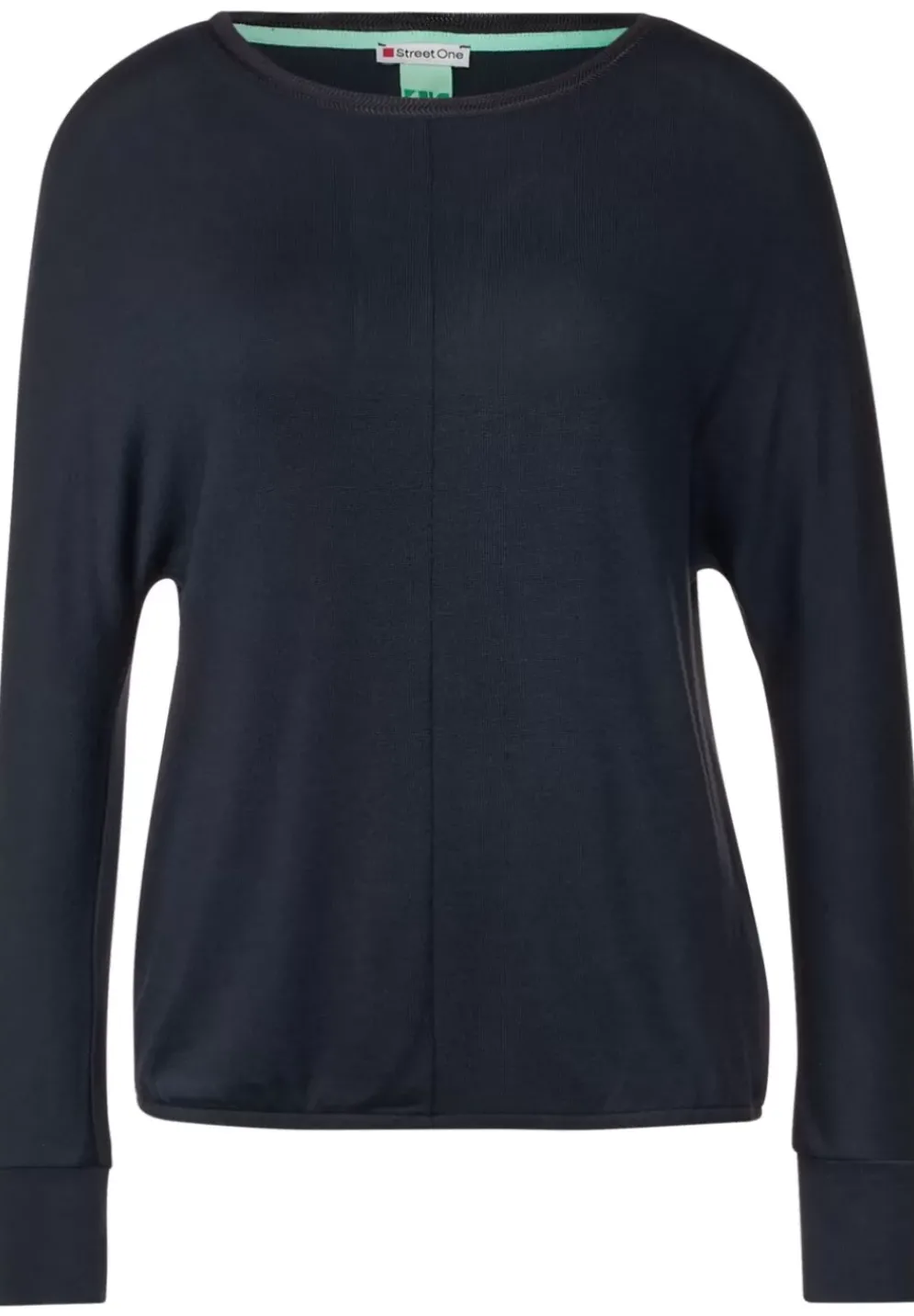 Langes Shirt In Unifarbe