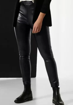 Leggings In Lederoptik