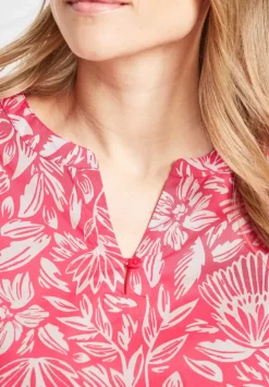 Leichte Print Baumwollbluse