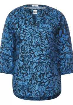Leichte Print Baumwollbluse