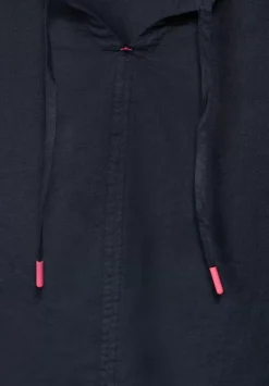 Leinen Bluse In Unifarbe