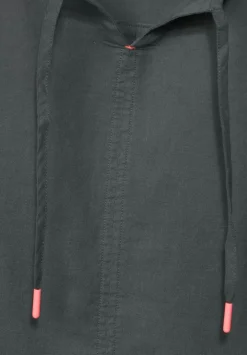 Leinen Bluse In Unifarbe