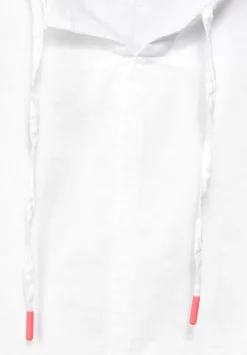 Leinen Bluse In Unifarbe