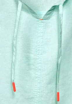 Leinen Bluse In Unifarbe