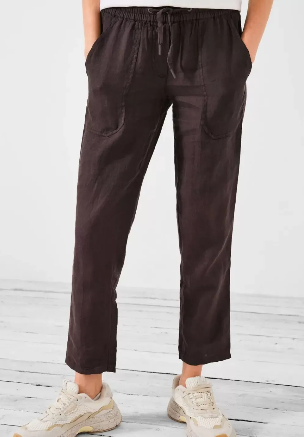 Leinen Casual Fit Hose
