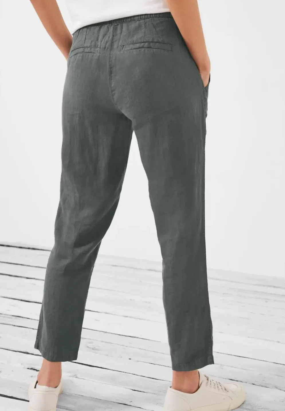 Leinen Casual Fit Hose