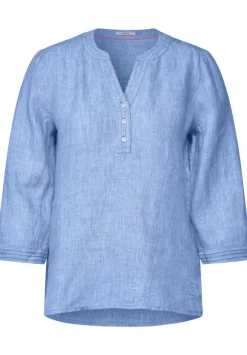Leinen Chambray Bluse
