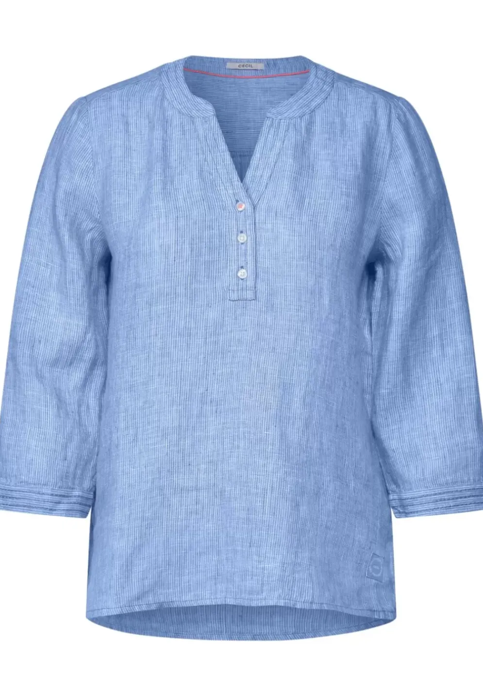 Leinen Chambray Bluse