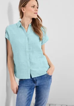 Leinen Chambray Bluse