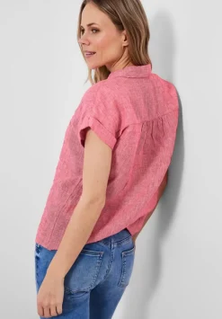 Leinen Chambray Bluse