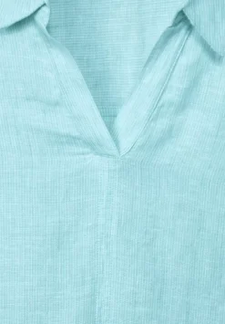 Leinen Longbluse