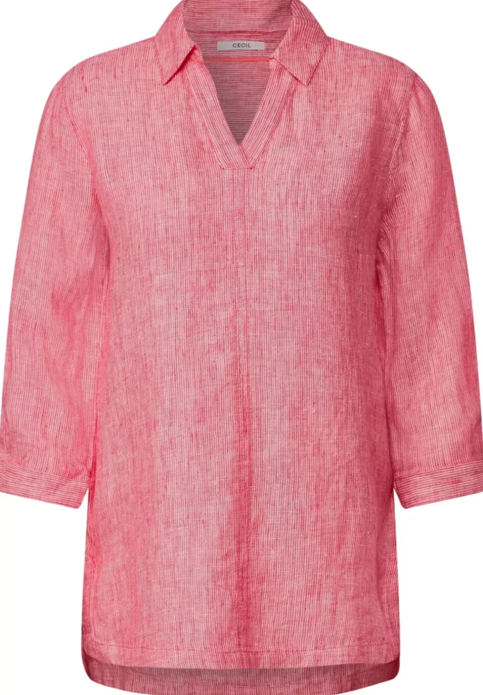 Leinen Longbluse