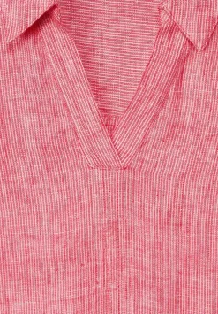 Leinen Longbluse